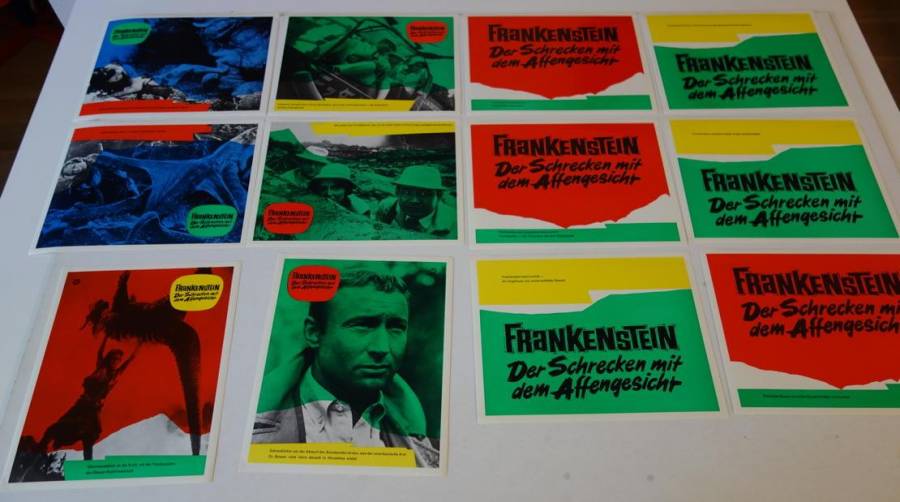 Frankenstein - Der Schrecken mit dem Affengesicht originaler deutscher Aushangfotosatz